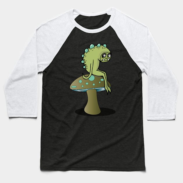 Sullen Monster Baseball T-Shirt by GoAti